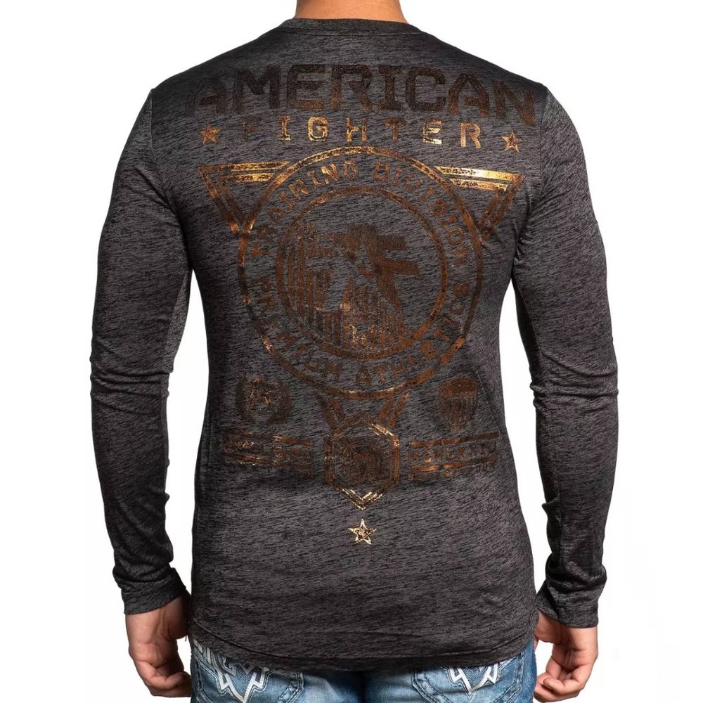 AMERICAN FIGHTER MASSACHUSETTS Men's T-Shirt L/S B